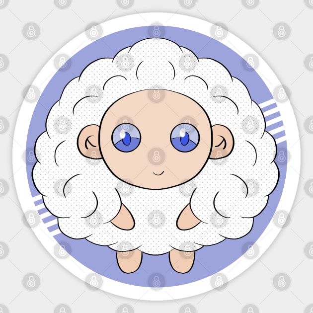 An adorable sheep Sticker by DiegoCarvalho